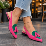 Antonini Tassel Slingbacks - Pink And Green