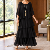 Tabitha Tiered Maxi Dress - Black