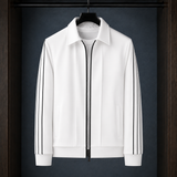 Hadrian Side Stripe Jacket - White
