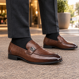 Visconti Leather Loafers - Brown