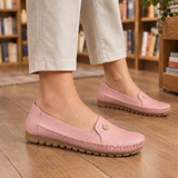 Vasari Stitched Loafers - Pink