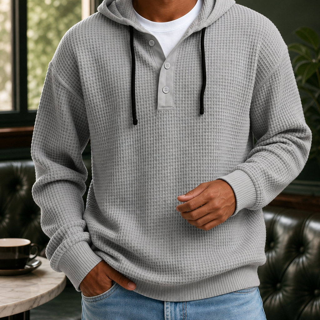 Wilder Waffle Hoodie - Gray