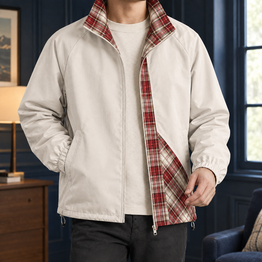 Wesley Reversible Jacket - Cream