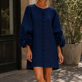 Aimee Shift Dress - Navy