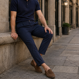 Alaric Tapered Pants - Navy