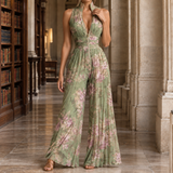 Salome Wide Leg Jumpsuit - Green