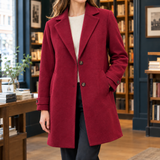 Victoria Plaid Coat - Red