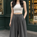 Maylis Wide Leg Cardigan - Dark Gray