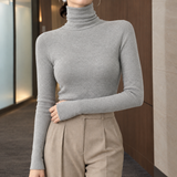 Arabelle Turtleneck Sweater - Gray