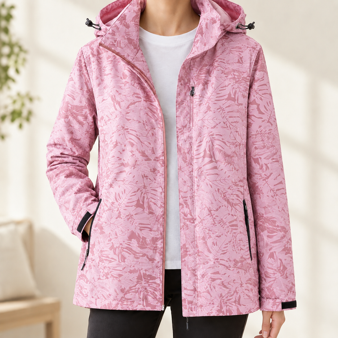 Anouk Waterproof Hooded Jacket - Pink