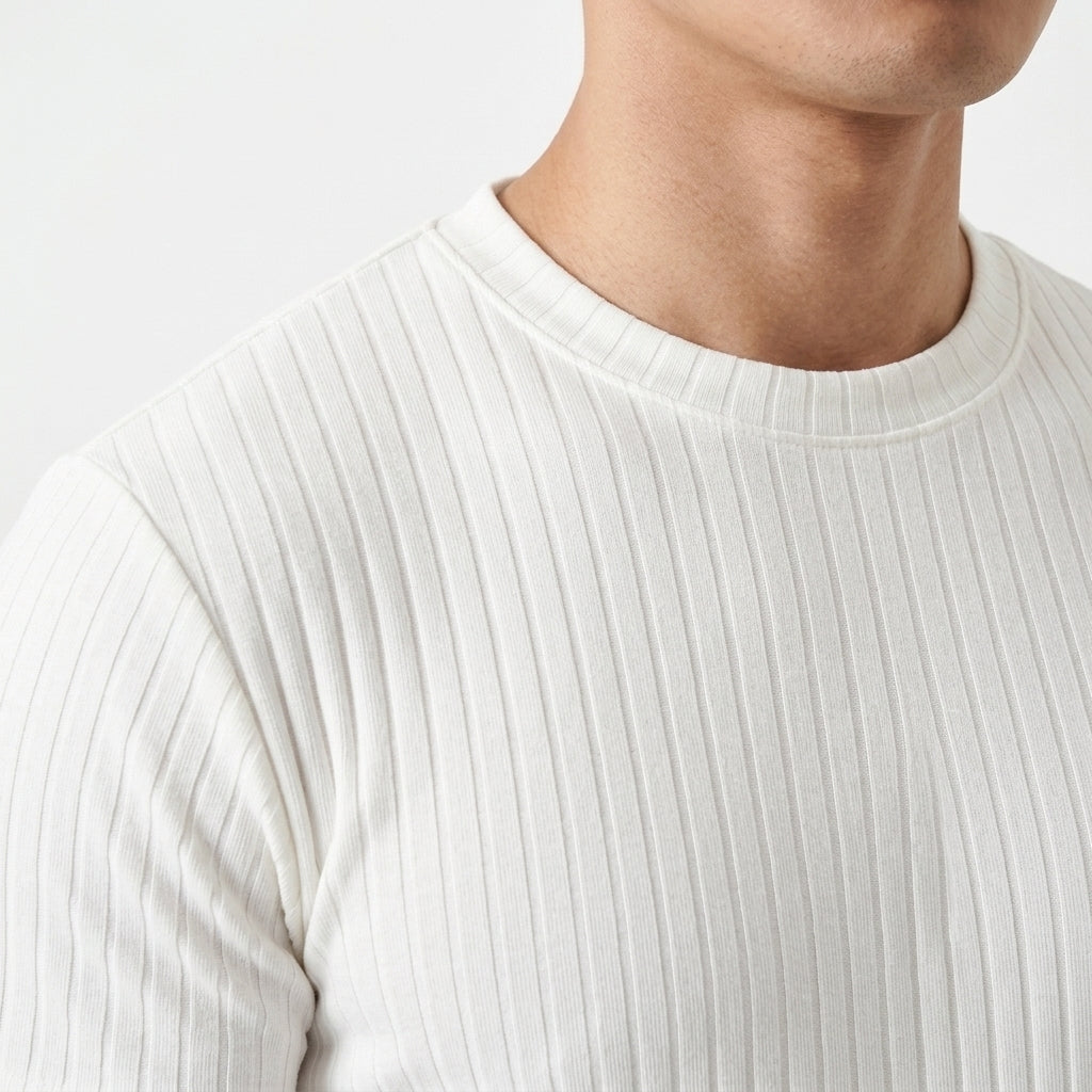 Knox Ribbed T-Shirt - Lead Product Detail