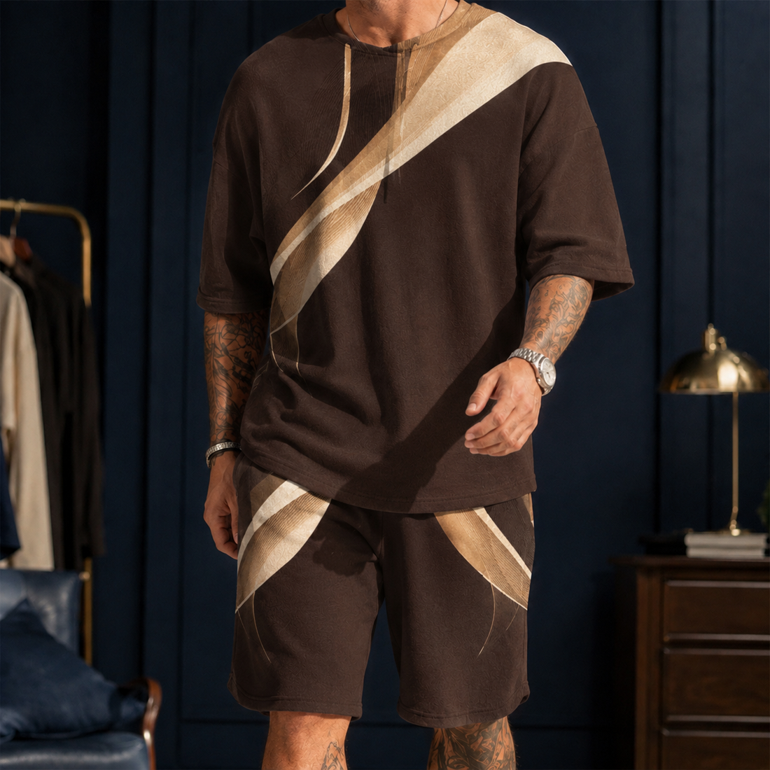 Lachlan Contrast Set - Chocolate