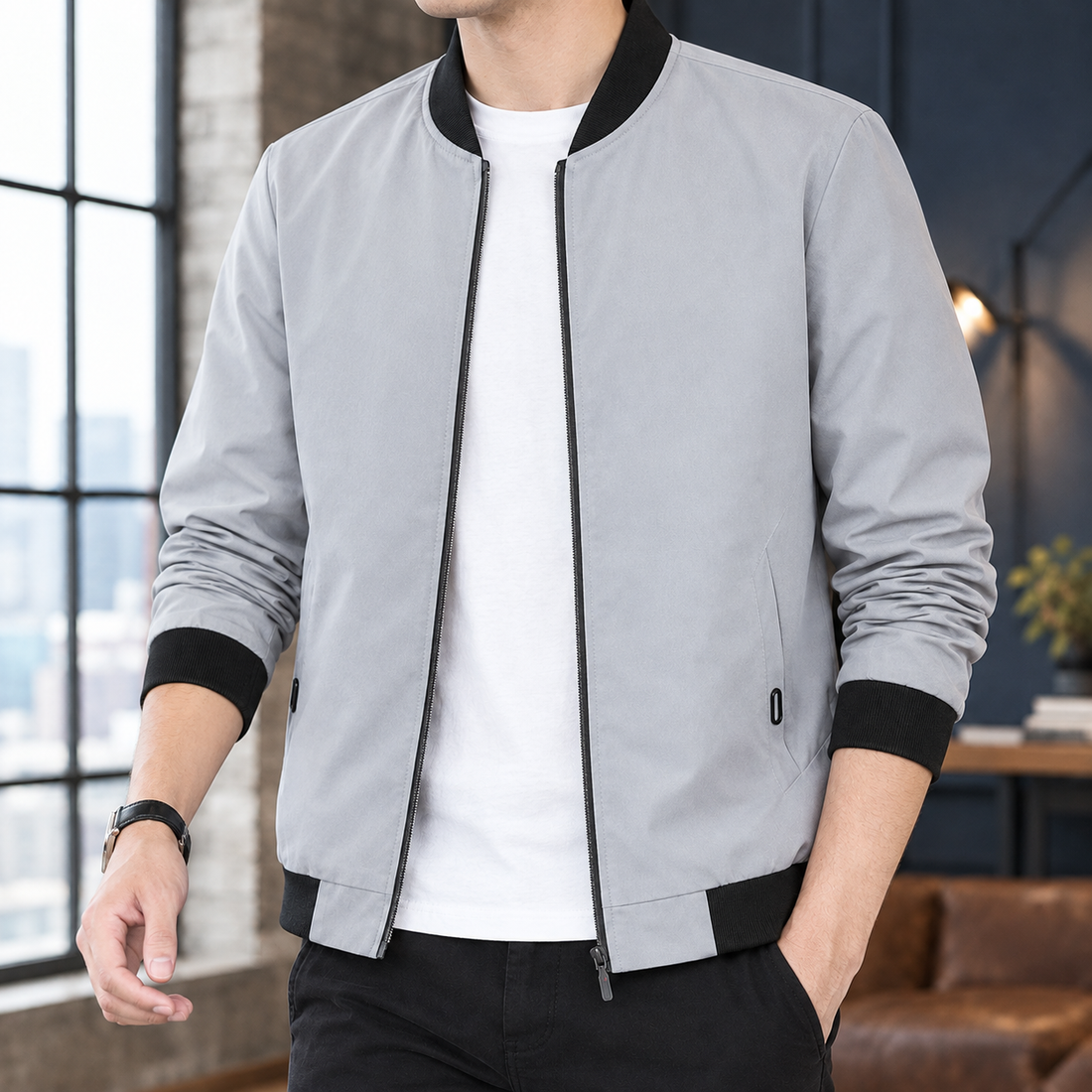 Octave Zip Jacket - Gray