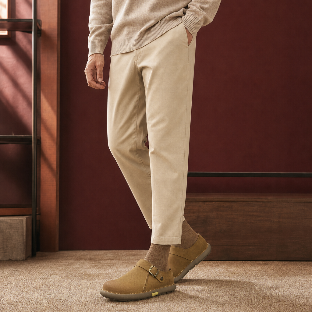 Brambilla Buckle Strap Clogs - Yellow-brown