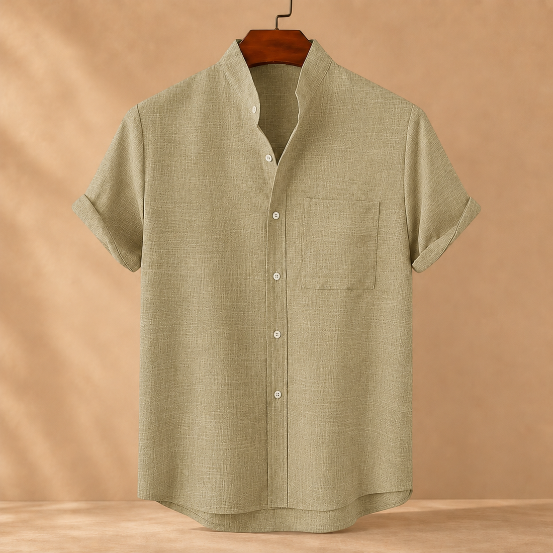 Benedict Stand Collar Shirt - Feet