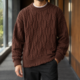 Fulbert Cable Sweater - Coffee