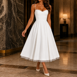Romy Corset Midi Dress - White