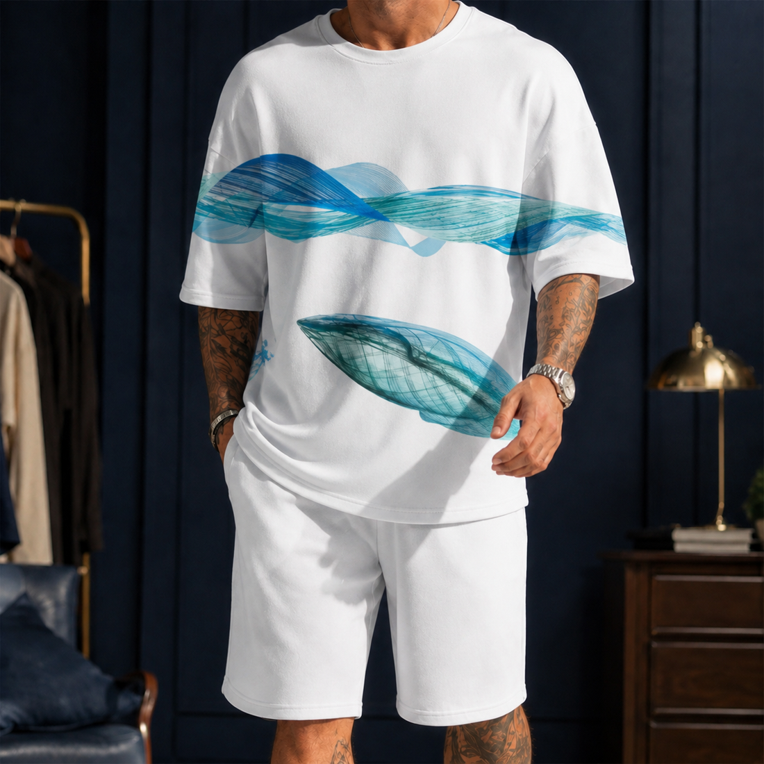 Lachlan Contrast Set - White