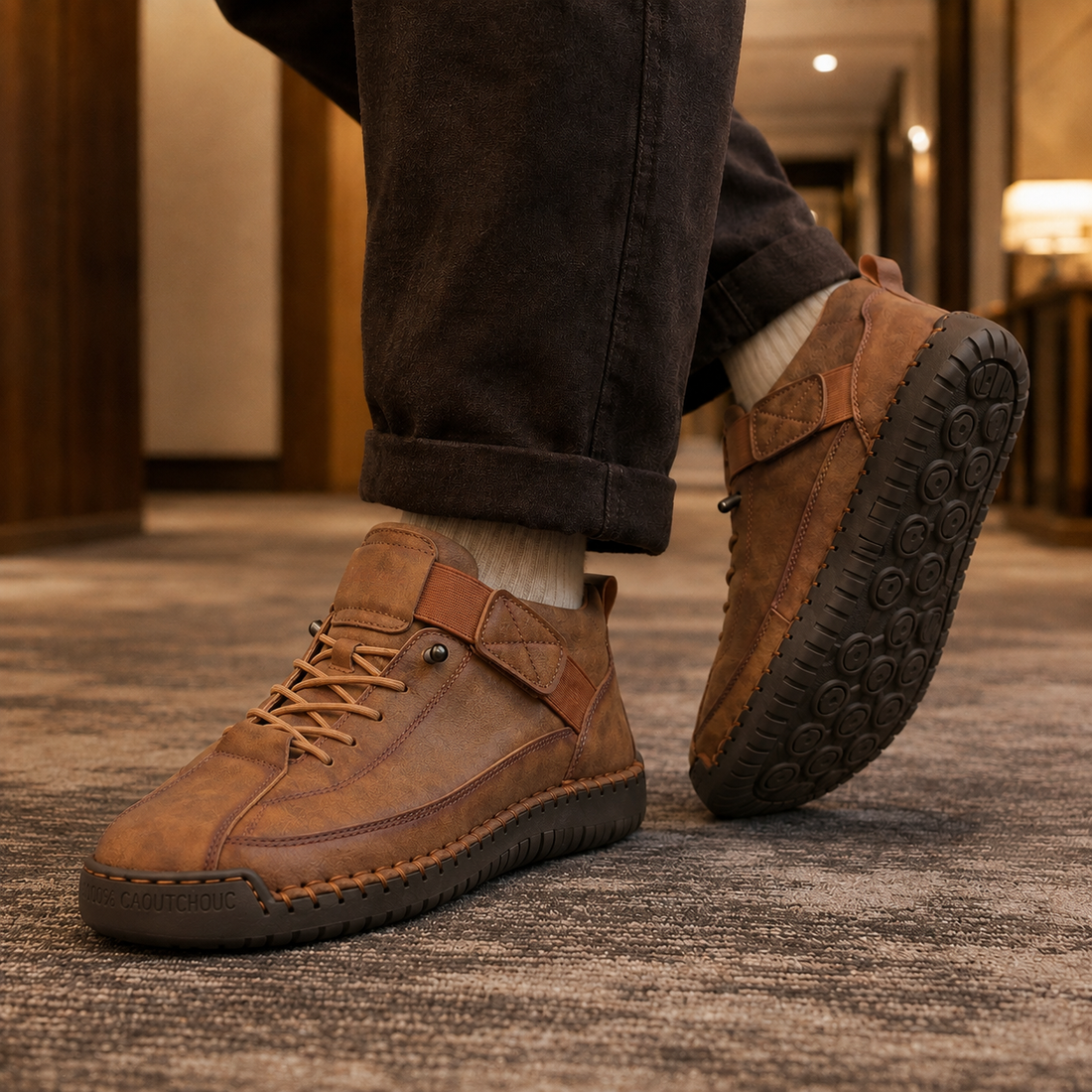 Andrioli Orthopedic Sneakers - Brown