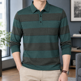 David Striped Polo - Teal
