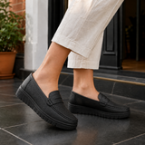 Lecce Perforated Loafers - Black