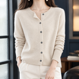 Eva Wool Cardigan - Beige