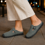 Mantova Buckle Mules - Green