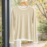 Leila Layered Top - Beige