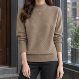 Jemima Mock Neck Sweater - Camel