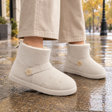 Ascoli Plush Lined Boots - Cream