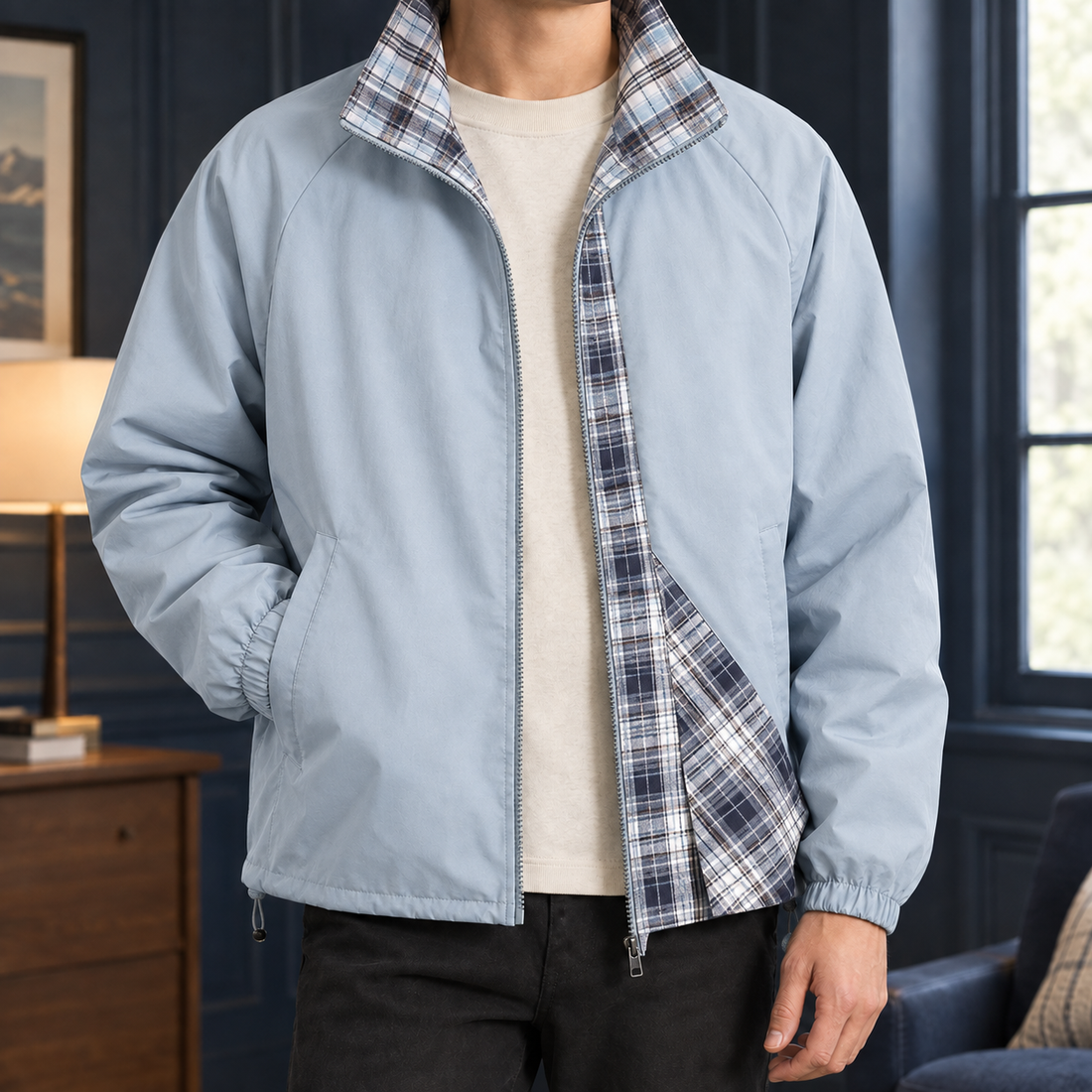 Wesley Reversible Jacket - Blue