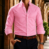 Hudson Striped Shirt - Pink