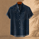 Ernest Artistic Shirt - Navy Blue