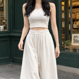 Maylis Wide Leg Cardigan - White