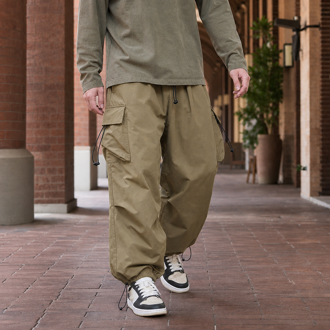 Rufus Relaxed Cargo Pants - Khaki