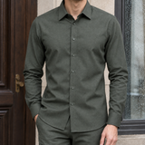 Brannock Wool Shirt - Olive Green