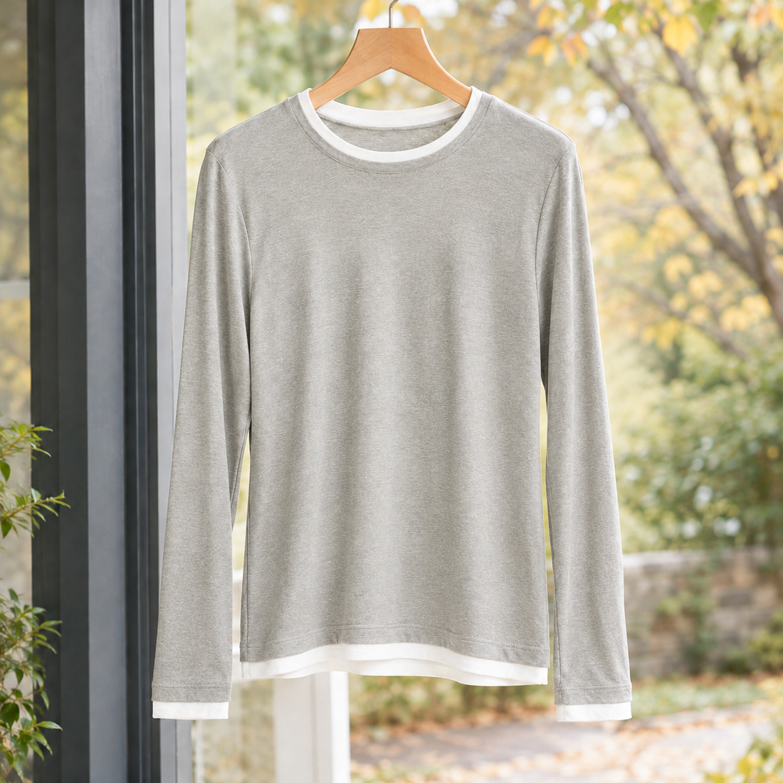 Leila Layered Top - Gray