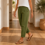 Harriet Relaxed Pants - Olive Green