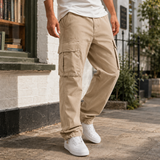 Carter Relaxed Cargo Pants - Beige