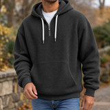 Everett Waffle Hoodie - Black