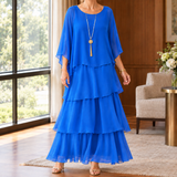 Tabitha Tiered Maxi Dress - Blue