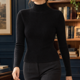 Aurore Ribbed Sweater - Black