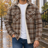 Joshua Plaid Jacket - Khaki