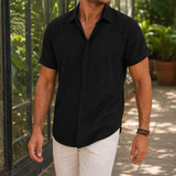 Austin Linen Shirt - Black