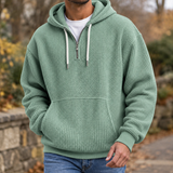 Everett Waffle Hoodie - Green