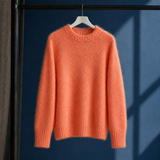 Renata Brushed Sweater - Coral Orange