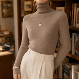Gabriella Cashmere Turtleneck - Camel