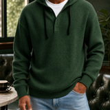 Wilder Waffle Hoodie - Forest Green