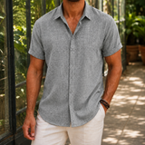 Austin Linen Shirt - Gray